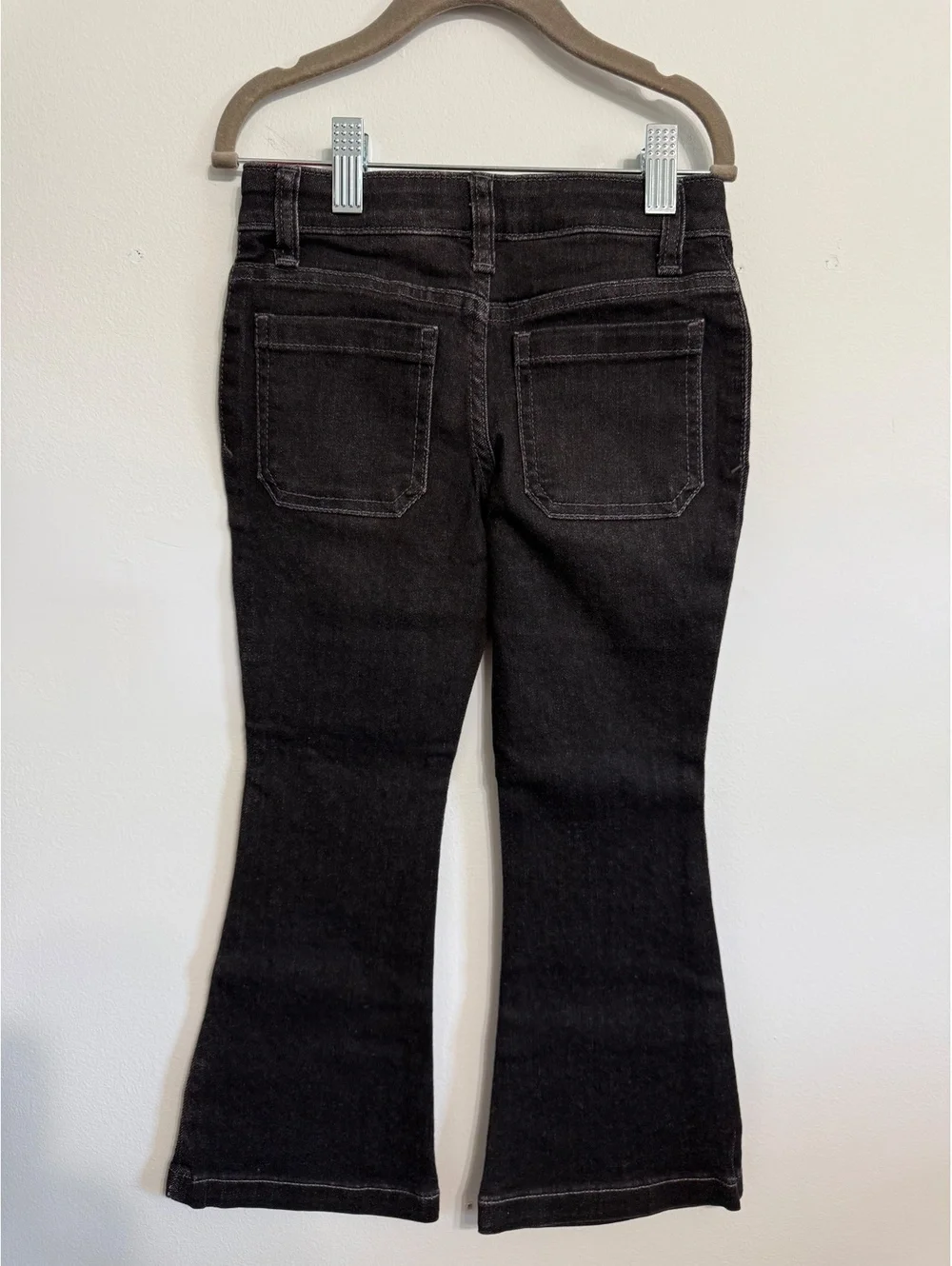 Cat & Jack Girls' Size 4 Black Flare Jeans with Studded Detailing